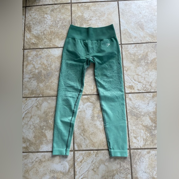 Gymshark Adapt Green Ombre Seamless Leggings - Size Small - Picture 4 of 6